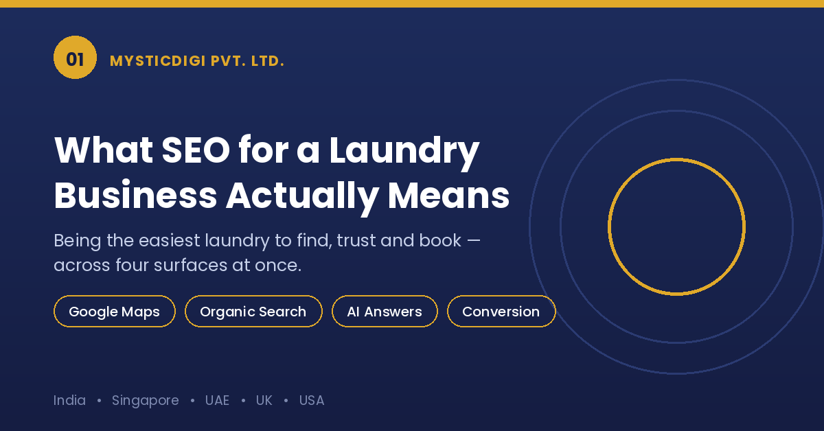 What SEO for a laundry business actually means