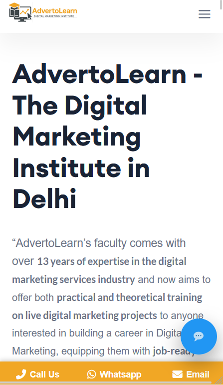 AdvertoLearn Mobile Website